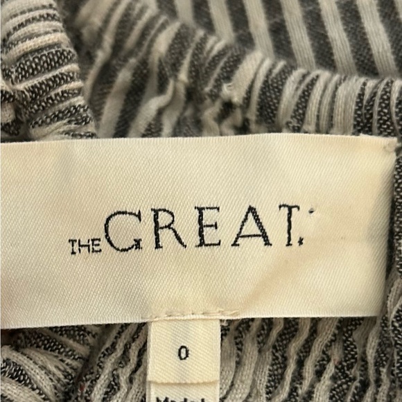 The Great Ruched Gray The Rail Vista Striped Top size XS 295 MSRP - Picture 4 of 11
